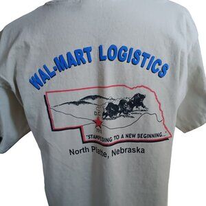Vintage T-shirt XL 1990's Wal-Mart Logistics Nebraska Y2K